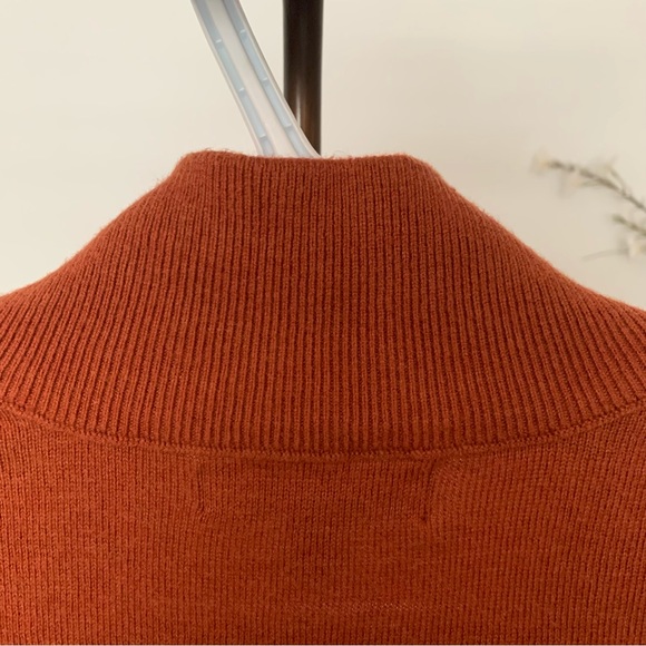 Banana Republic, Cotton/Silk Blend, Argyle, Zip Front Sweater, Size Large - Picture 10 of 13